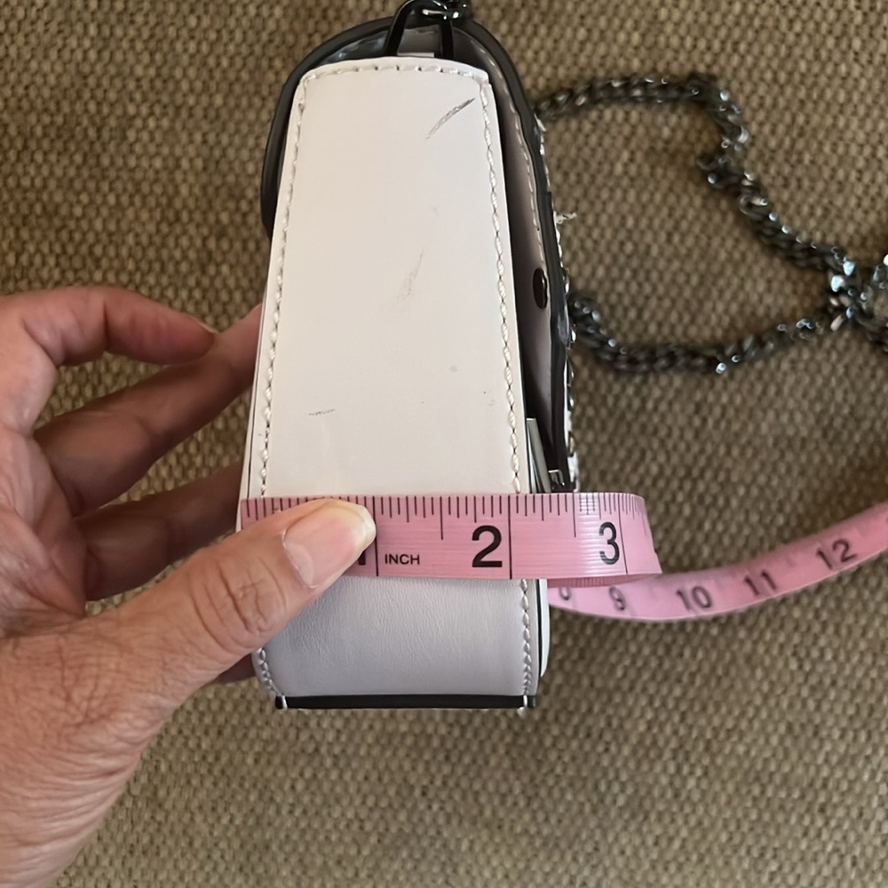 Nasty Gal Stylish cream Handbag with Chain Strap bling. Cross‎ body. - Picture 12 of 14